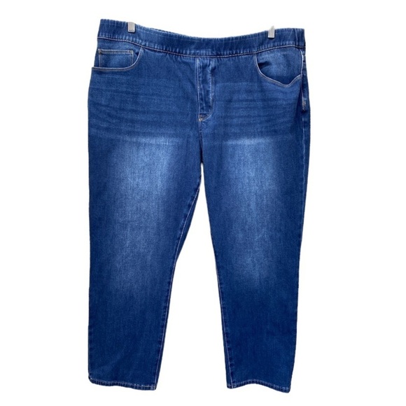 Soft Surroundings Denim Elastic Waist Jegging Pants Sz 2X - Picture 1 of 11